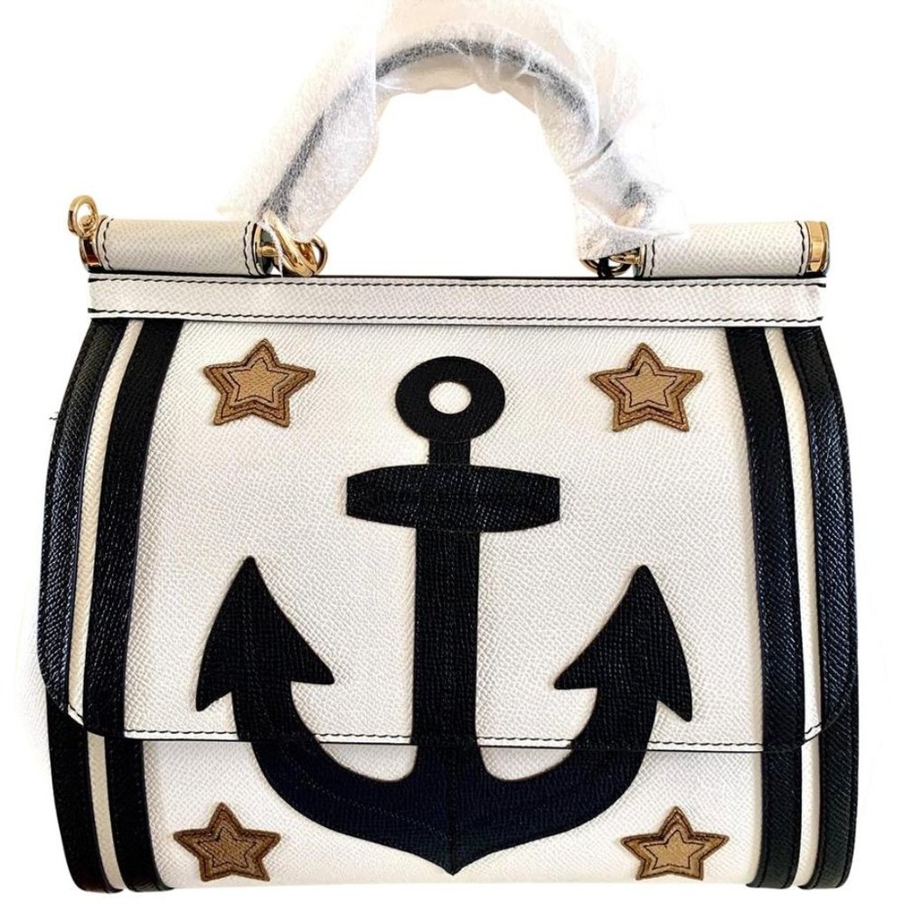 Dolce & Gabbana Miss Sicily Medium Anchor Leather